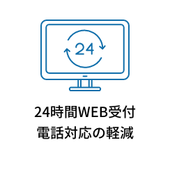24時間WEB受付電話対応の軽減